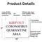 Signmission Keep Out Quarantine OSHA Notice Sign, Aluminum, 10in W x 7in L, 2PK OS-2PACK-NS-A-710-25585 - alternate 2